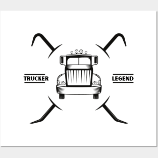 Trucker Legend Posters and Art